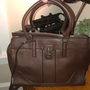 Brown Faux Leather Tote - Guess